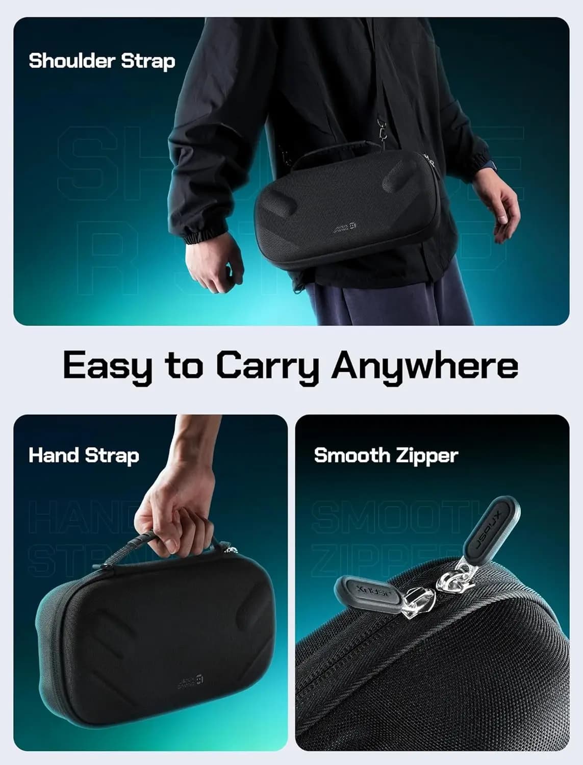 Custodia rigida da trasporto per ROG Xbox Ally / X (2025), custodia a doppio strato adatta per caricabatterie e accessori, custodia da viaggio portatile