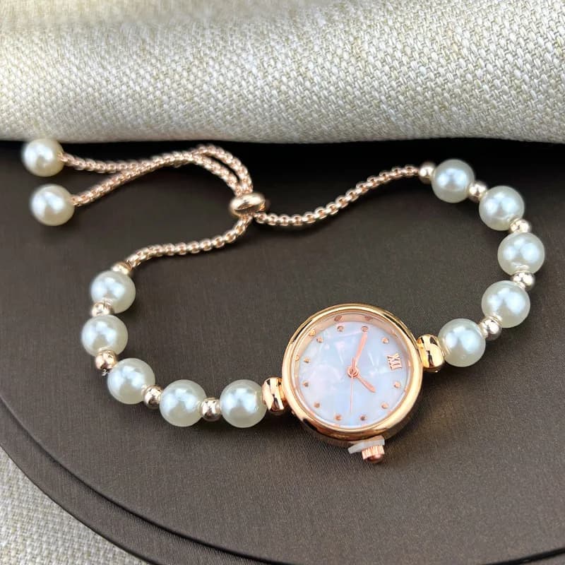 Women's Elegant Wrist Watch Luxury Watches for Women Fashionable Design Bracelet with Round Beads Watch With Strap Gifts Чletiе Нару