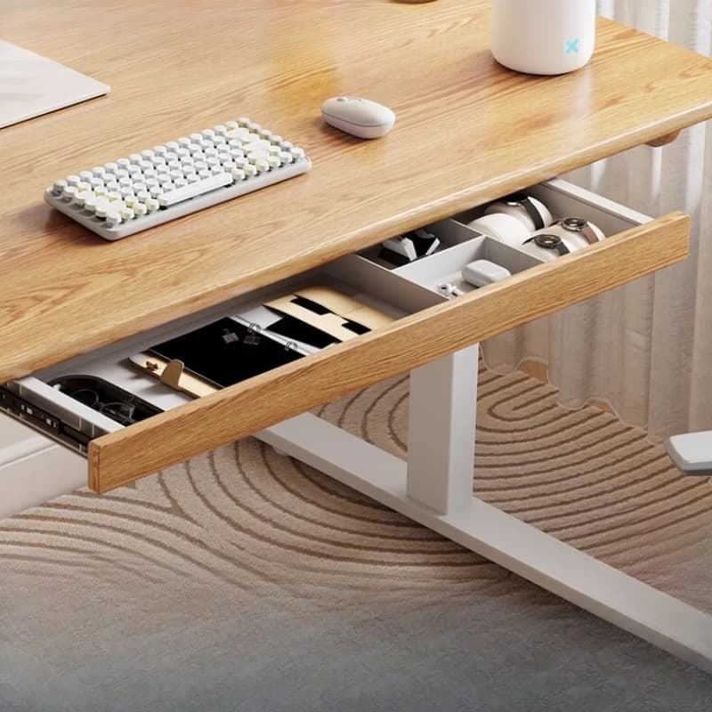 Organizzatore per cassetti sotto la scrivania Scaffale portaoggetti in legno estraibile per riporre articoli di cancelleria da studio Accessorio per riporre oggetti da scrivania in legno massello