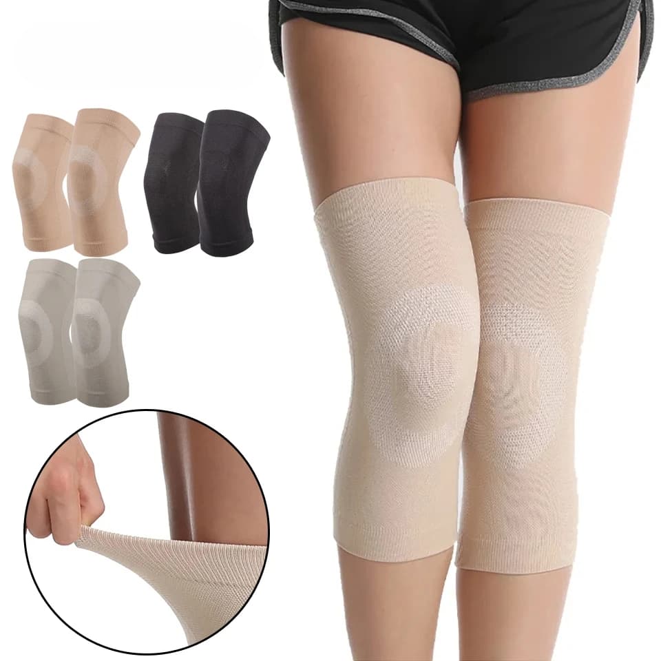 1 pair of ultra thin summer knee brace, sports knee brace, gym, running, knee protection, menisco, arthritis, injuries, relieve knee pain
