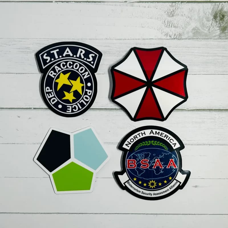 Resident Evil Stickers, Horror Game Series Waterproof Stickers for Laptop Water Bottle Helmet Decor,Ideal Gamer Fan Cosplay Gift