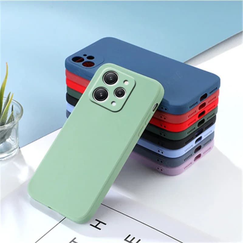 Per Redmi 12 custodia Cover Xiaomi Redmi 12 9T 9A 10A 12C 9C 10C 9 10 capas custodia morbida in TPU antiurto in Silicone liquido Redmi 12 Fundas