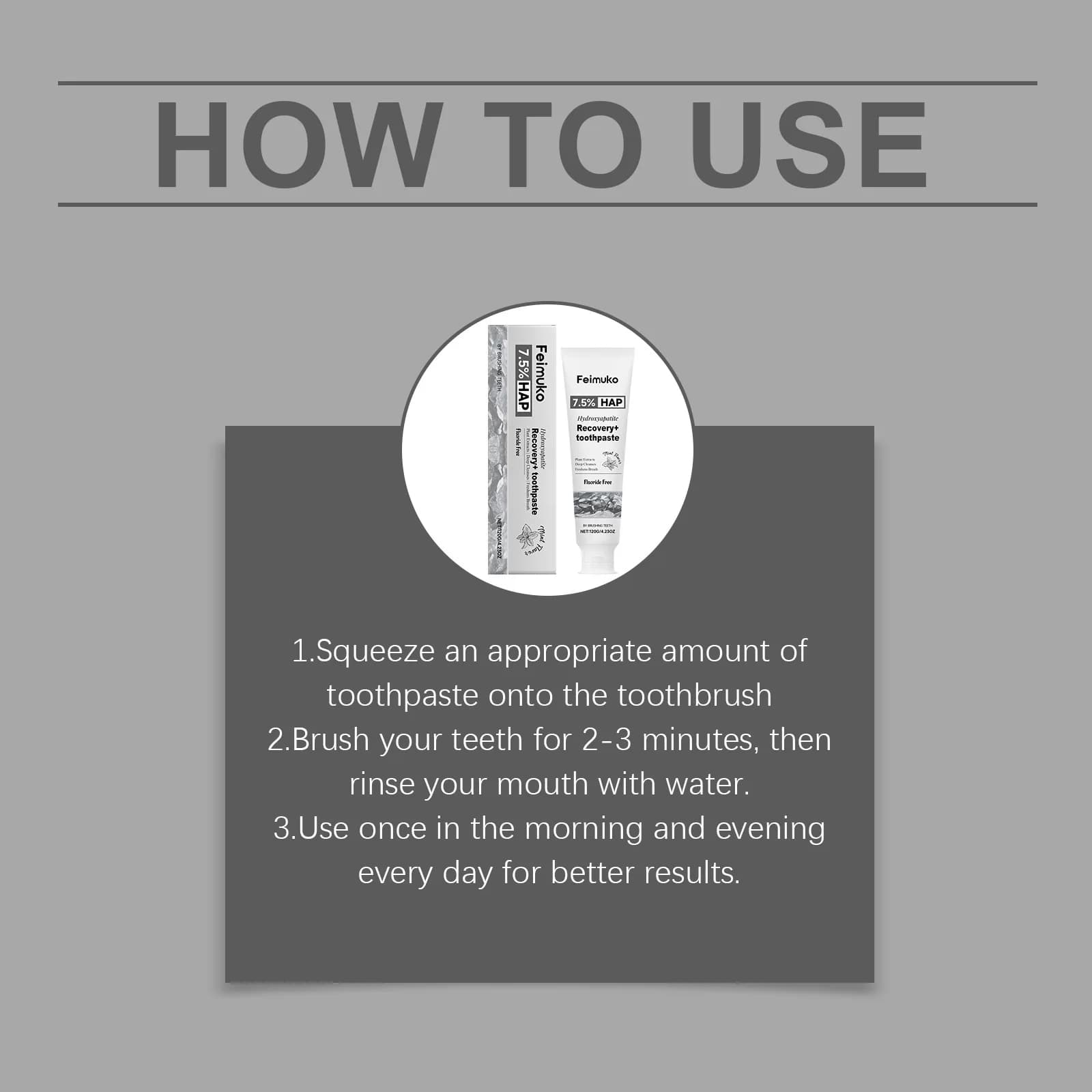 Hydroxyapatite Toothpaste Deep Cleaning Teeth Brightening Long-Lasting Breath Freshness Repair Enamel Whitening Teeth Toothpaste