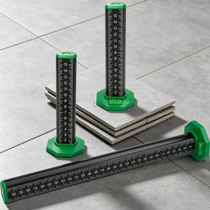 Misuratore di Altezza Magnetico 15/30cm, Righello di Precisione per Livellamento Piastrelle, Strumento Speciale per Installazione Domestica di Piastrelle