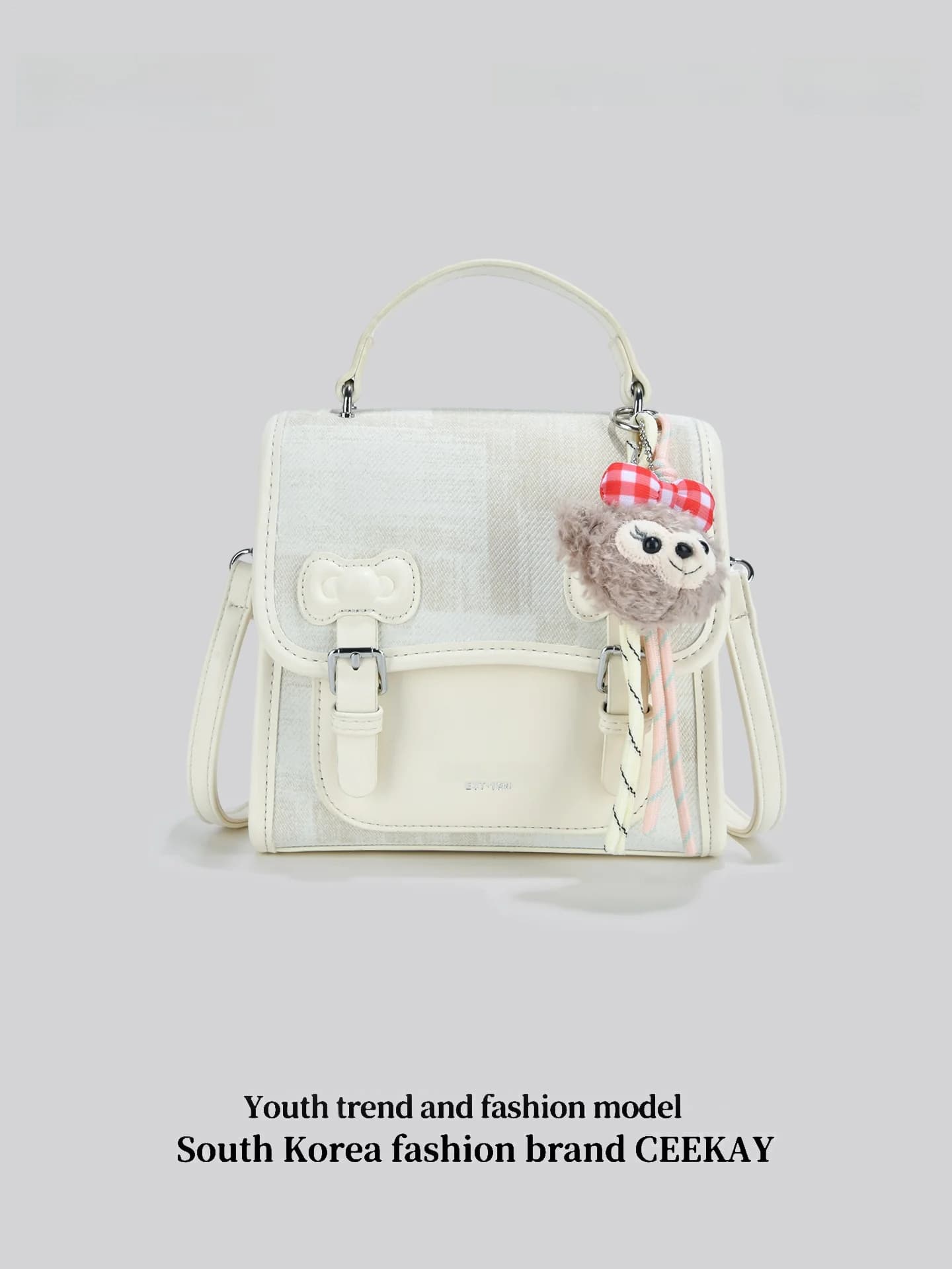 Ceekay Original Fashionable Small Women's Backpack 2026 New High-End Korean Style Square Shape Double Shoulder Handbag
