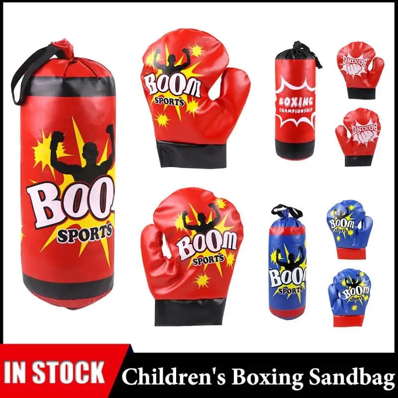 Baby boxing bag Baby boxing sand bag for children and boxing glove Sandbag Training equipment for children's boxing teenager Football practice