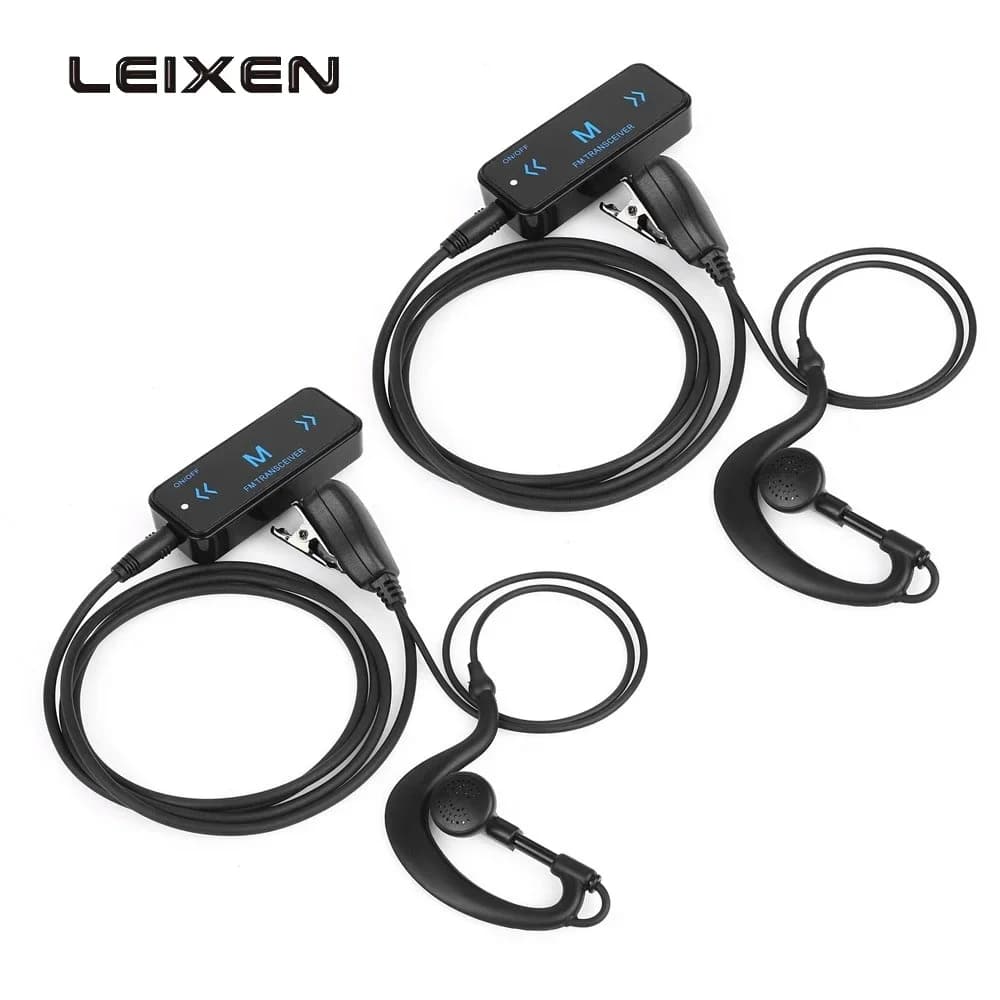 2X LEIXEN VV108 auricolare Radio bidirezionale UHF 400-480MHz 0.5W Walkie Talkie Hotel Restaurant Bar Salon Wireless Communicaiton