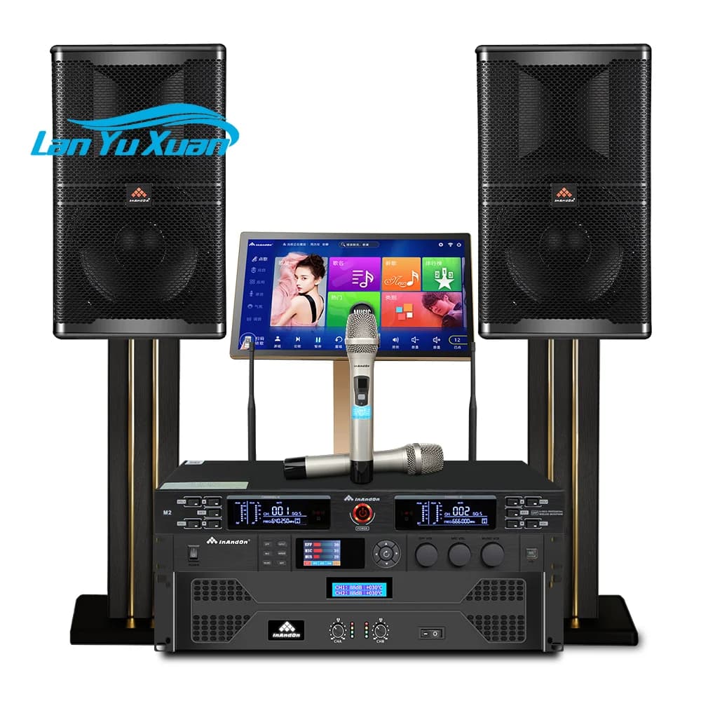 Macchina per sistema karaoke InAndOn con touch screen Macchina per karaoke WiFi da 6 TB Jukebox domestico portatile KTV Lettore karaoke professionale