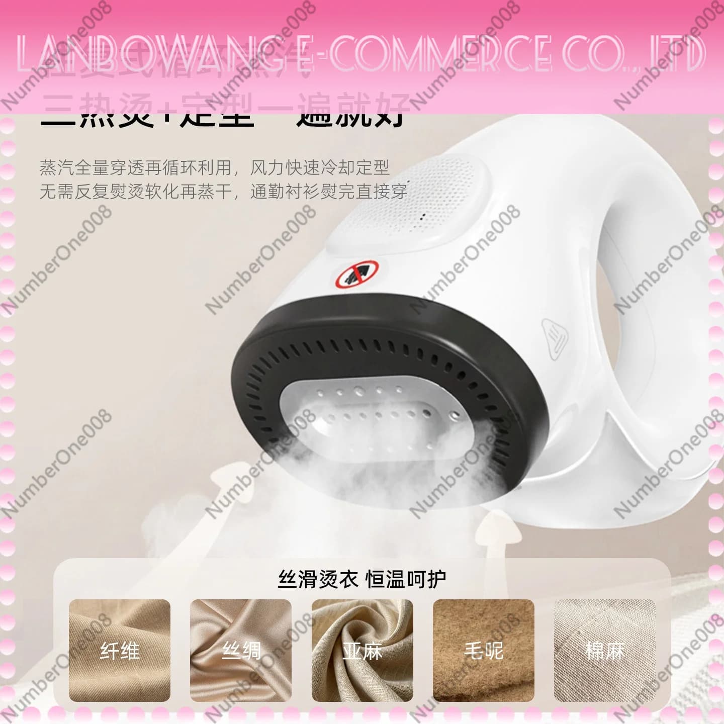 Portable Steam Iron Garment Steamer 2-in-1 Handheld Clothes Iron for Home Travel