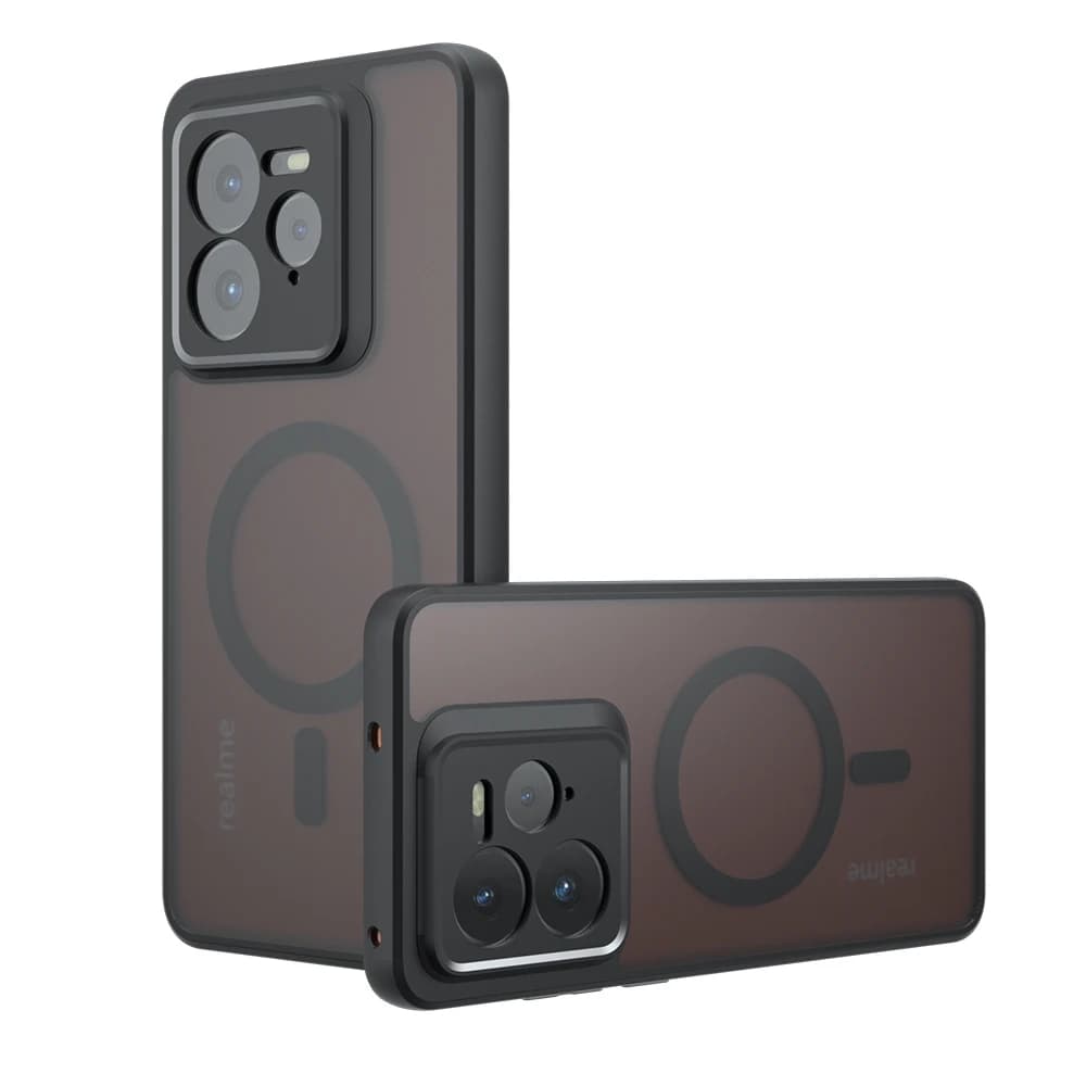 Per Magsafe Per Realme GT7 Pro Custodia per PC in TPU satinato, custodia in plastica rigida con rivestimento magnetico per Realme GT 7 Pro