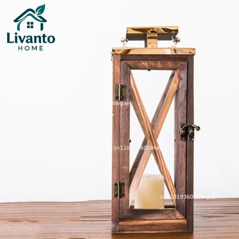Portacandele in vetro trasparente, grande lanterna da giardino, decorazione per matrimoni, centrotavola di lusso, decorazione per la casa