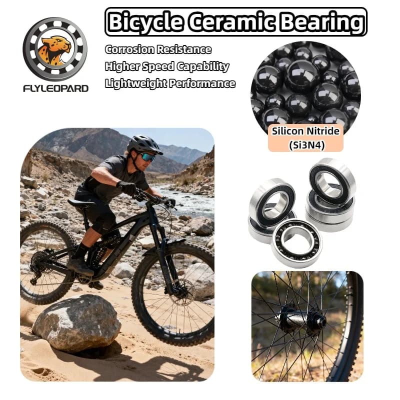 1 Pezzo 18307 16287 17287 24377 6800 6900 6804 Cuscinetto Ibrido in Ceramica ABEC-9 Si3N4 2RS per Movimento Centrale Bici MTB e Bici da Strada