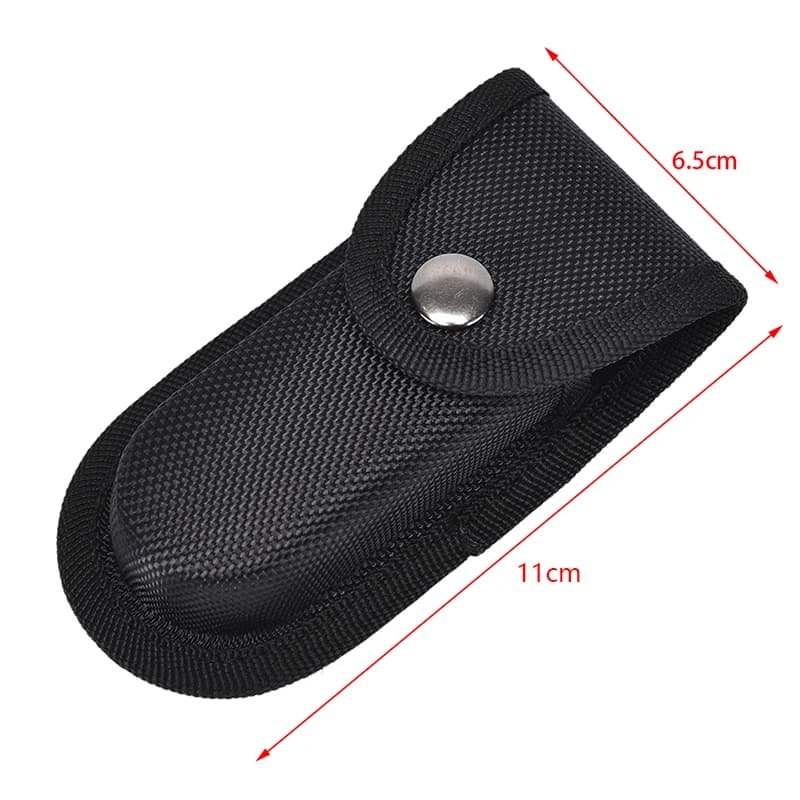 Coltello pieghevole per esterni borsa per pinza custodia custodia fodero cintura in Nylon tasca per anello custodia per torcia supporto per marsupio strumento per Kit da campo