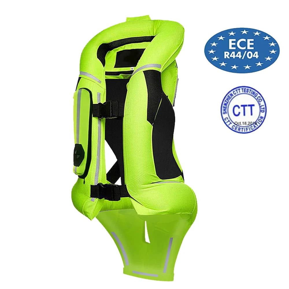 Gilet airbag per moto CE Giacca da moto Giubbotto di salvataggio di sicurezza Gilet airbag per moto Gilet di sicurezza riflettente airbag da equitazione per motocross