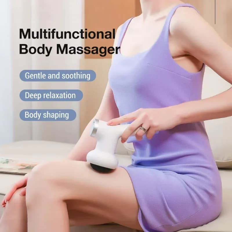 Massaggiatore elettrico con martello per esercizi multifunzionale domestico portatile, mini pistola per fascia, fitness professionale