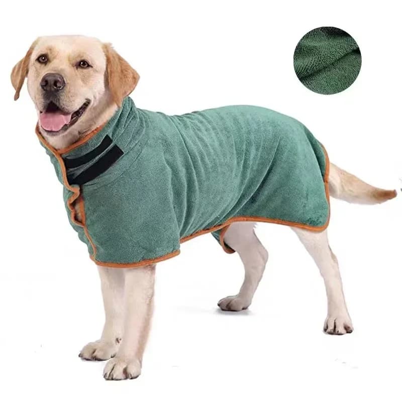 Accappatoio Assorbente per Cani, Asciugamano ad Asciugatura Rapida per Animali Domestici, Asciugamano da Bagno per Cani Grandi e Piccoli, Accappatoio Assorbente per Pulizia Completa del Corpo, Adatto anche per Gatti