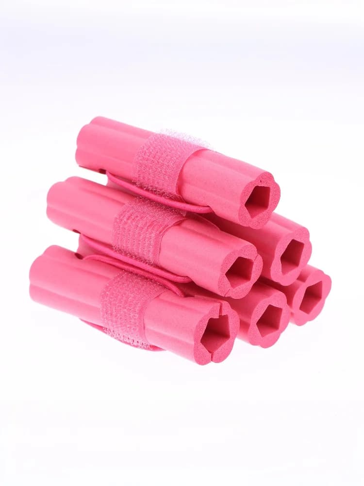 6 Pezzi Bigodini Autoadesivi per Capelli, Rulli Morbidi a Forma di Fiore per Acconciature Ondulate, Accessori per Styling e Barbiere