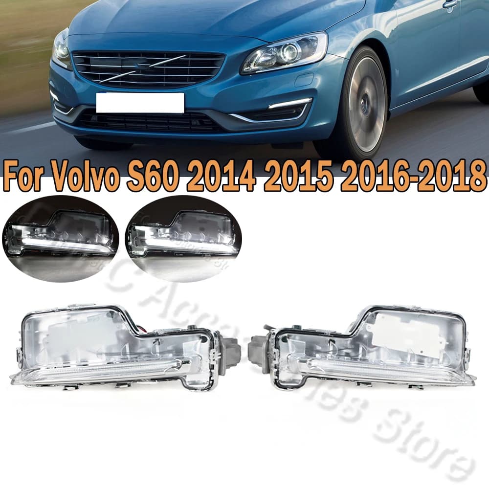 Daylight for accessories fendinebbia LED DRL front for cars 31434567 31434568 For Volvo S60 2014 2015 2017 2018