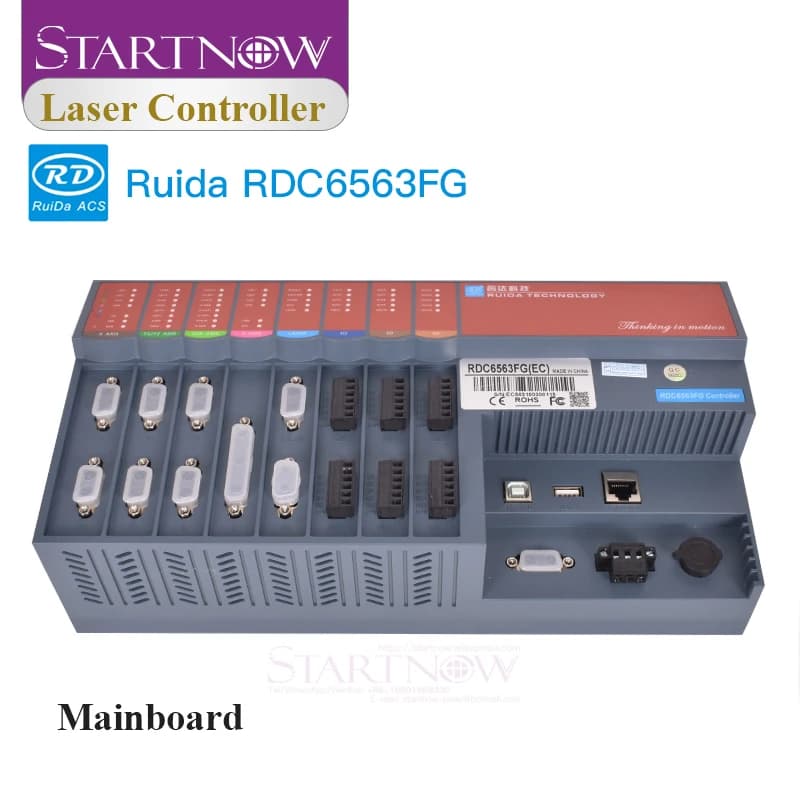 Scheda di controllo laser CO2 Startnow Ruida RDC6563FG con telecomando wireless per macchina per incisione e taglio laser
