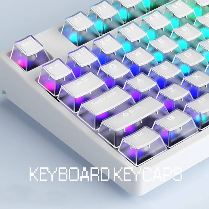 PBT Crystal Keycaps 114 tasti Custom OEM Profile Key caps Cherry Mx tastiera meccanica personalizza Keycap