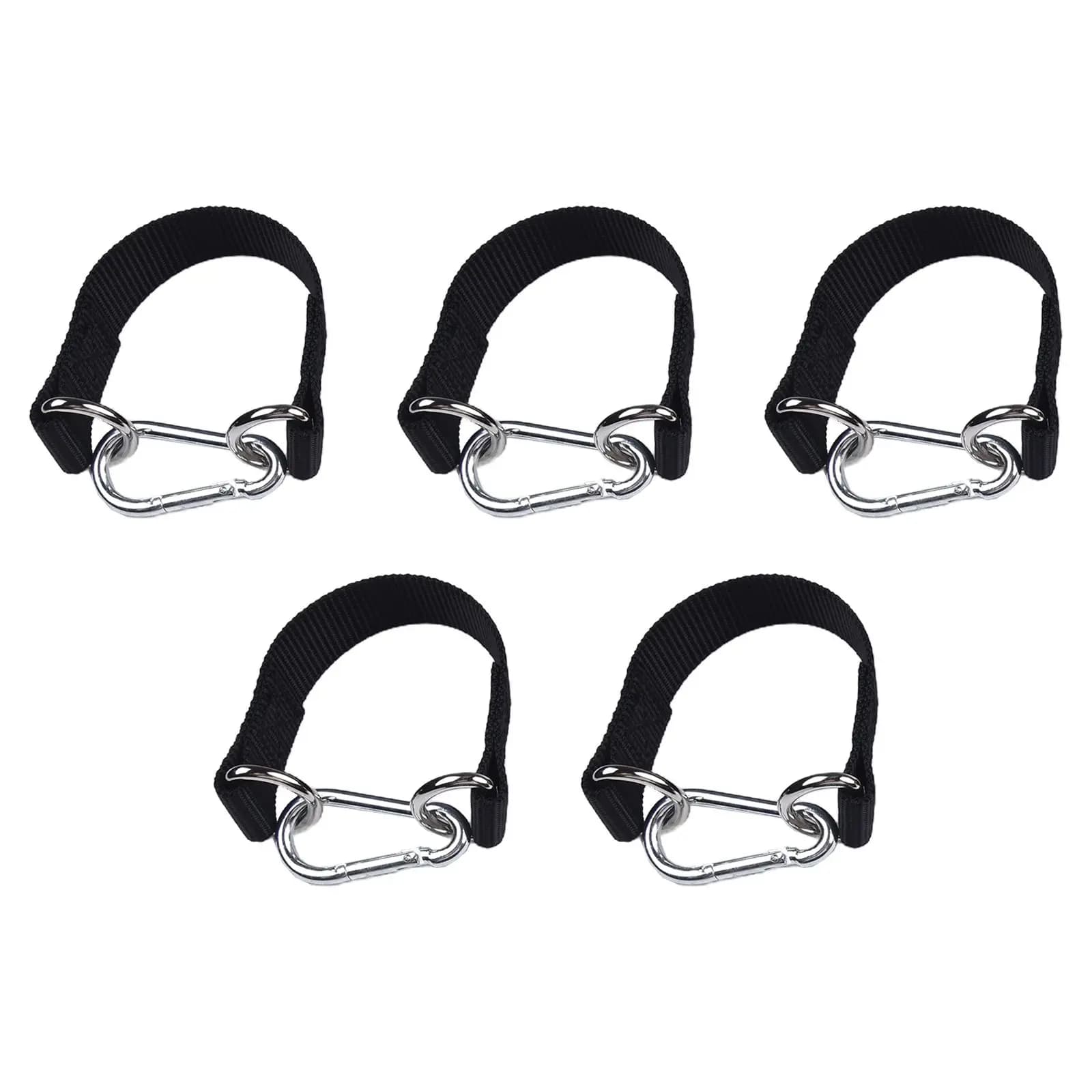 5 Pezzi Cinghie per Altalena da Albero, Ganci Resistenti, Cintura di Estensione per Palestra 20cm/30cm/40cm/50cm, Attrezzo per Esterni in Nylon
