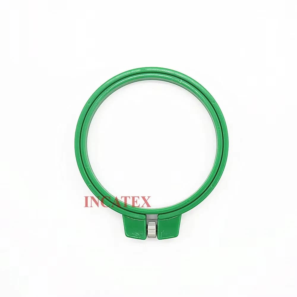 8 Pcs Good Quality Tajima Flat Embroidery Machine Spare Parts Plastic Round Frame Hoop 90mm Diameter Green