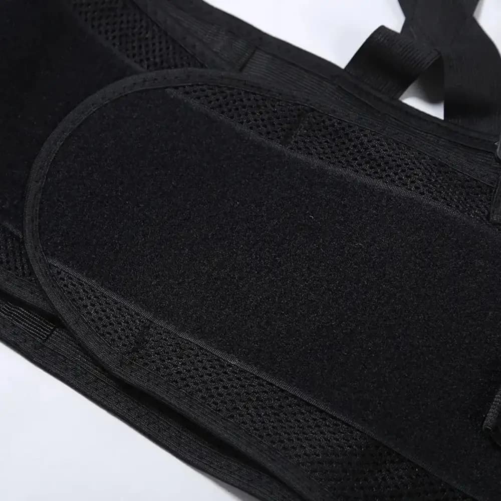 With Suspenders Heavy Duty Back Brace Breathable Back Brace Spine Support Belt Adjustable Slim Design Lumbar Corset