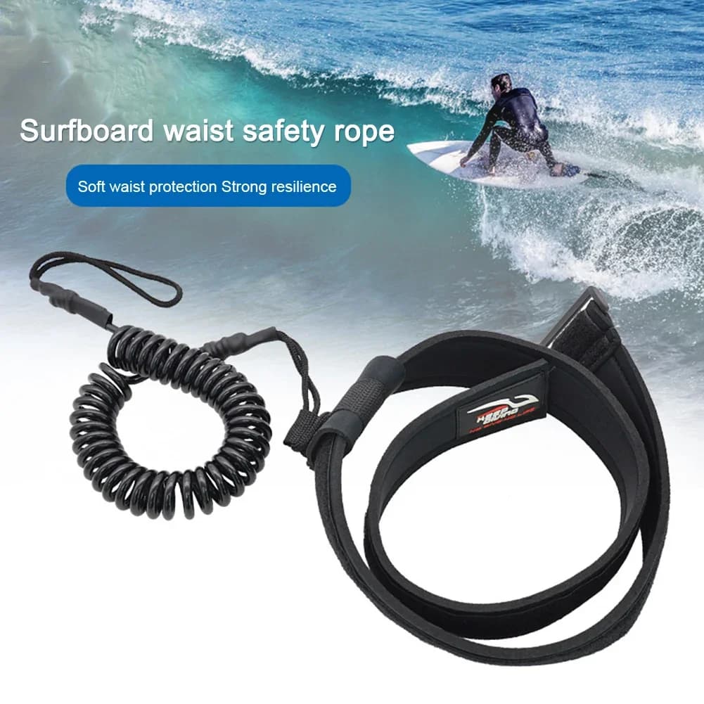 6mm Safety Board guinzaglio TPU Spring Rope surf vita corda sostituzione guinzaglio cintura in vita per surf/Standup Paddle Board/Kayak