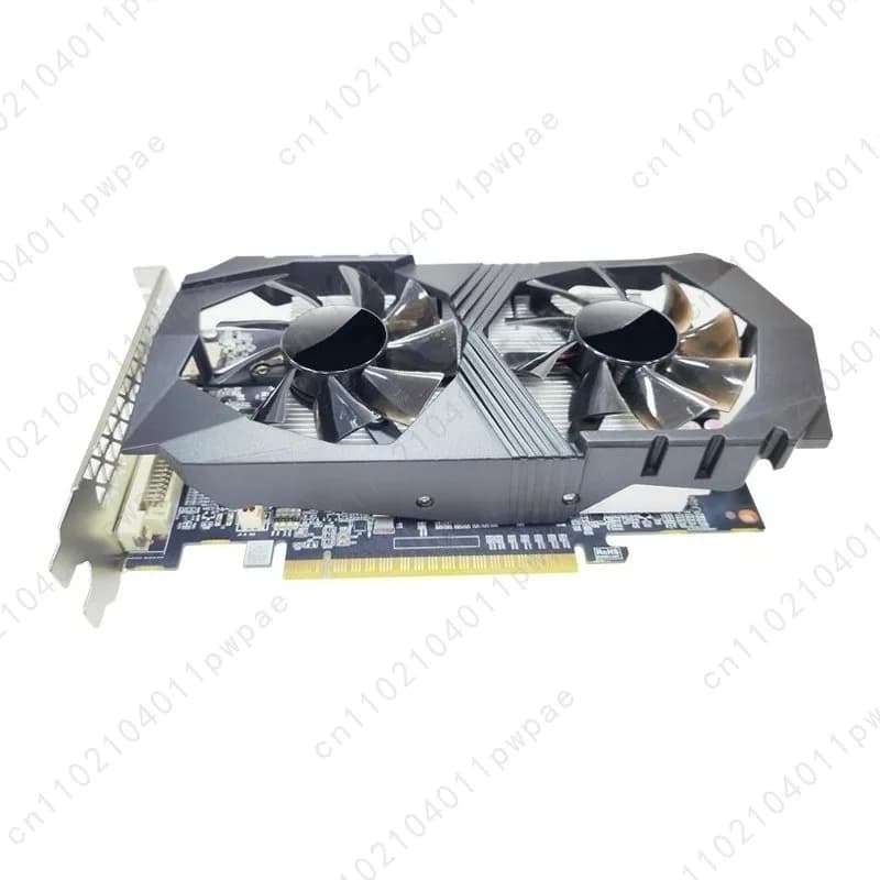 Scheda grafica da gioco a doppia ventola 1050 Ti da 4 GB DDR5 Design grafico Scheda grafica per ufficio domestico