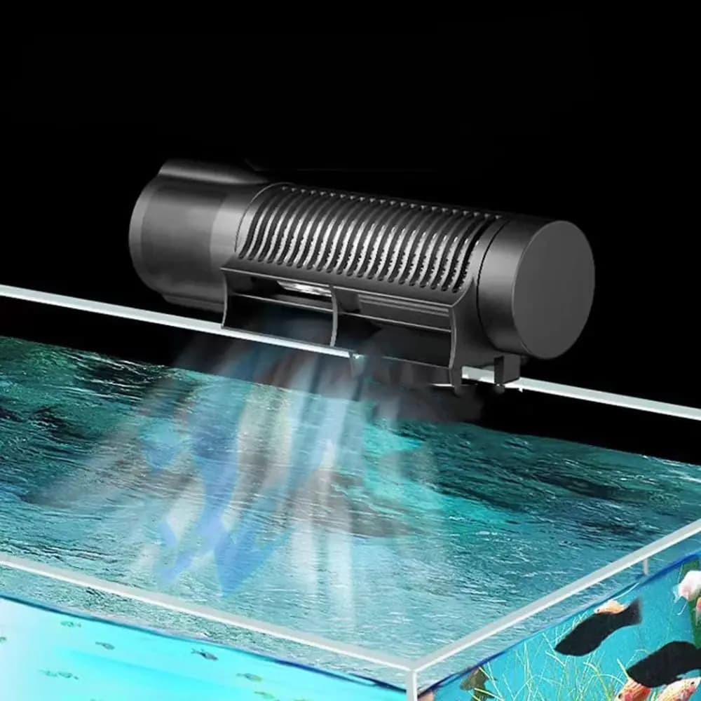 Ventilatore di Raffreddamento per Acquario a Frequenza Variabile, Silenzioso e Regolabile, Nero, con Controllo Automatico della Temperatura