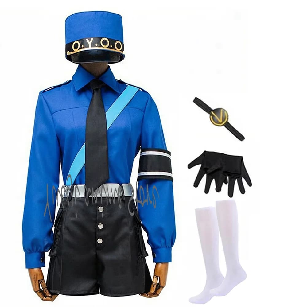 Costume Personalizzato da Carceriere - Set Completo di Abbigliamento per Cosplay di Caroline e Justine per Donne e Uomini per Halloween
