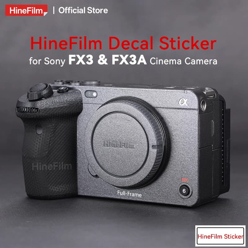 Hinefilm Pelle per Sony ILME-FX3 Adesivo per fotocamera per Sony fx3 e FX3A Decalcomania per fotocamera Skin FX 3 Wrap Cover SonyFX3 Pellicola protettiva
