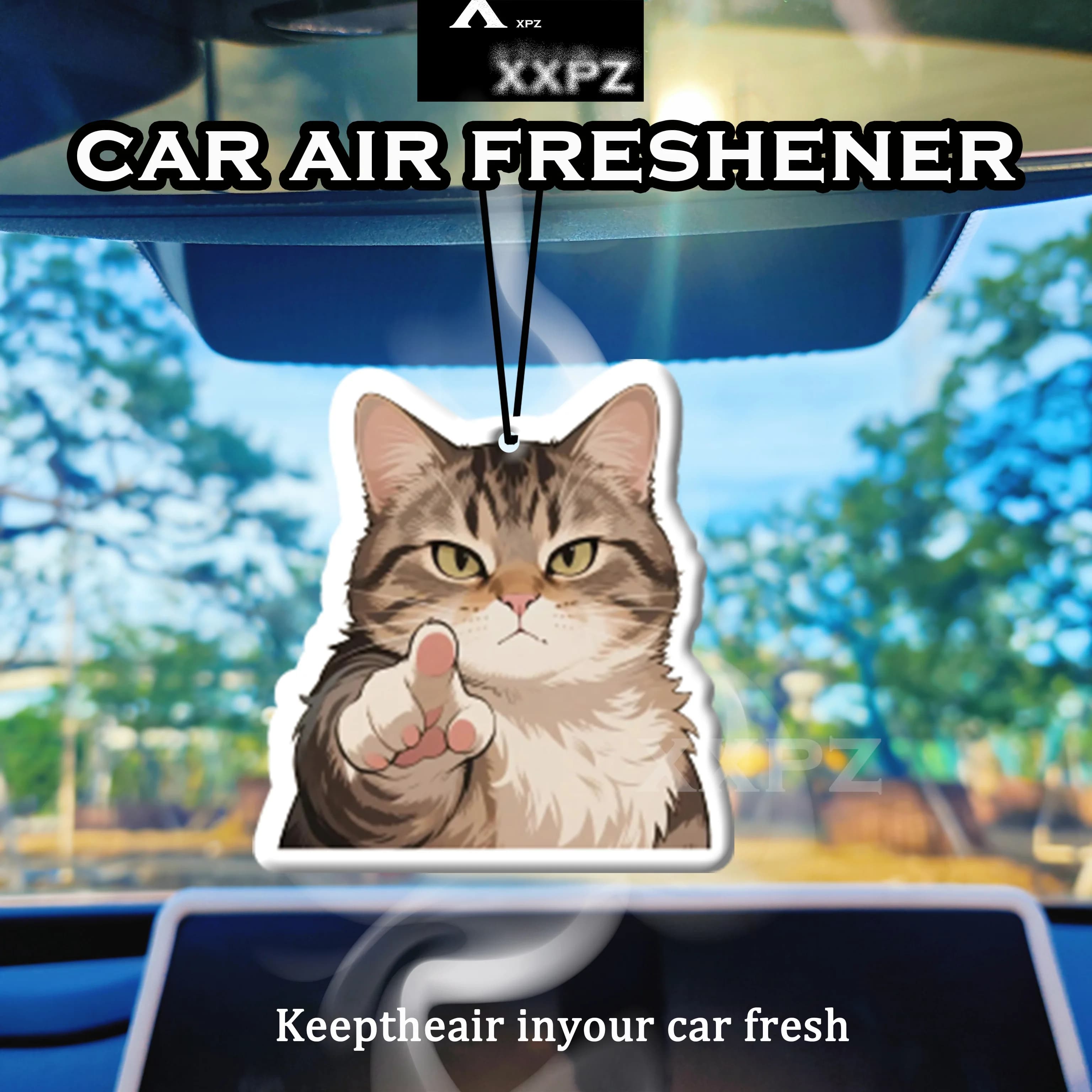 1/3 Deodorant Car Parts for Cat Shape Car, Fun Auto Accessories, Interior Decoration, Gift for Friends, New Car