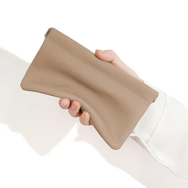 1/5 Pezzi Portafoglio Lungo in Pelle PU con Chiusura Automatica, Porta Passaporto, Patente, Documenti, Cavo Dati, Borsa Cosmetica, Pochette Portaoggetti