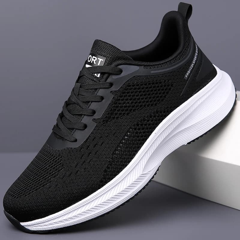 Fashionable Casual Men's Sneakers Non-slip Wear-resistant Air Cushion Sneakers Outdoor Lightweight Breathable Mesh Running Shoes