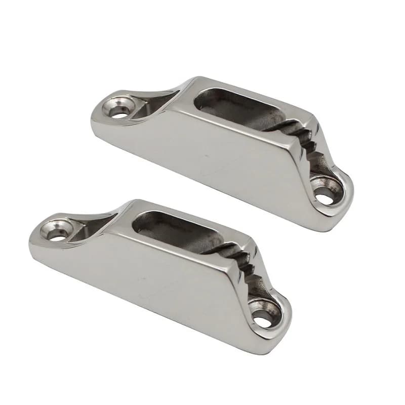 Tacchetti per camma per vongole in acciaio inossidabile 316 da 2 pezzi 81 mm Hardware per tacchette per corda a vela per barche marine resistenti