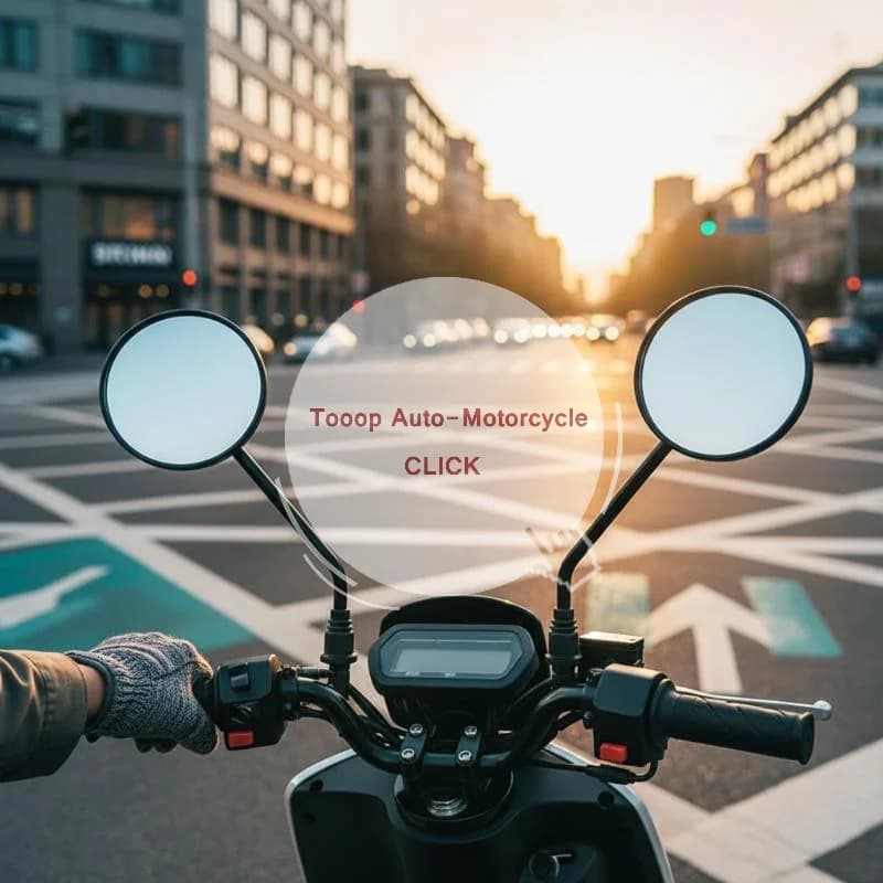 High Definition Bike Handlebar Mirror 1 Pair Universal 22mm Rounded Rear View Mirror for All 22mm Handlebar Bicycles Scooters