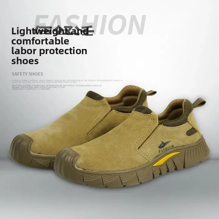 Scarpe Antinfortunistiche Resistenti agli Urti e alle Pugnalate, Calzature da Lavoro con Punta in Ferro per Uomo, Ideali per Cantieri e Saldatura