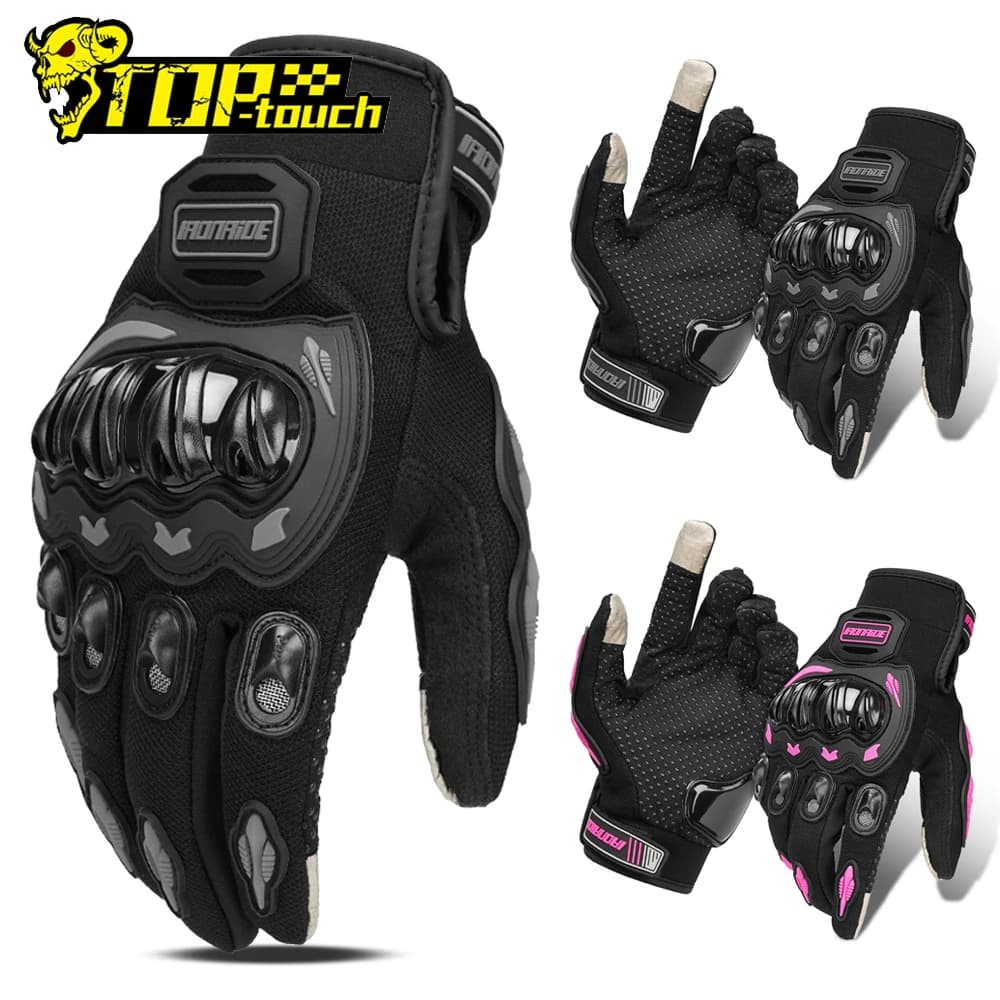 Motorcycle Gloves Breathable Motorbike Full Finger Protective Gloves Touch Screen Outdoor Motocross Riding Gloves Non-slip M-2XL