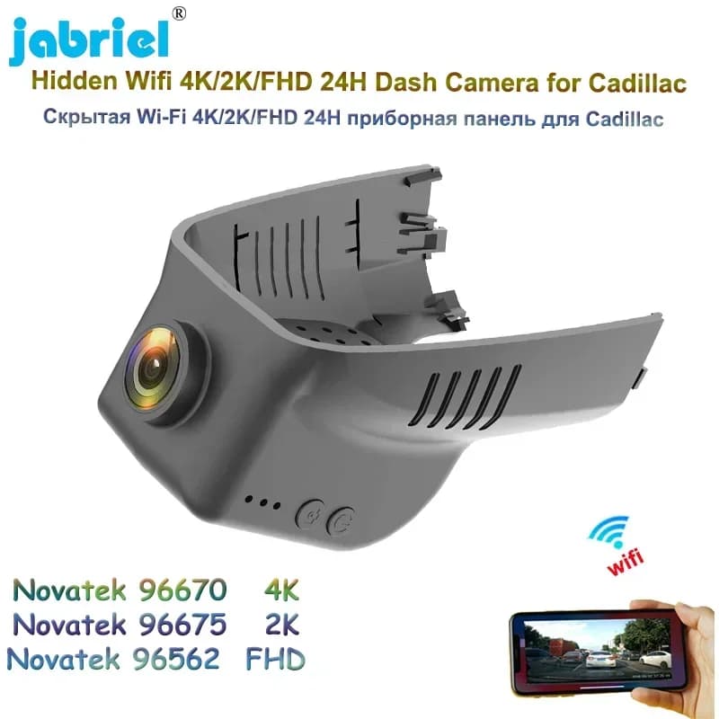 2K 4K 2160P DVR per auto Wifi 24H Monitor di parcheggio Dash Cam Telecamera per allocazione media e bassa Cadillac XTS 2015-2019 Videoregistratore
