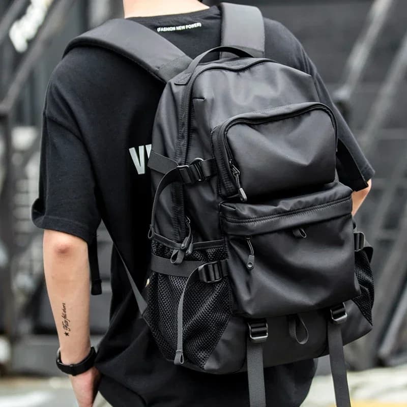 Zaino da Viaggio per Laptop da 15,6 Pollici Approvato dalle Compagnie Aeree con Scomparto per Scarpe e Cinghia per Bagaglio, Zaino da Escursionismo, Borsa per Libri Scolastici