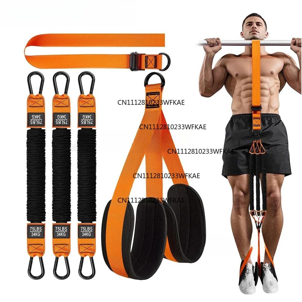 Pull-up boost belt horizontal bar elastic rope sports fitness home high school students training belt adjustable tension rope