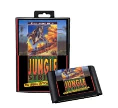 Jungle Strike per Cartucce di Gioco MD per Console SEGA Mega Drive Genesis, Scheda di Gioco con Scatola e Manuale, Versione USA