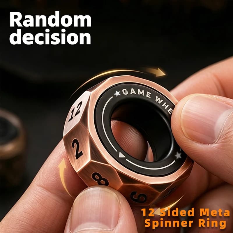 Stress Relief Ring EDC Metal Toy Anxieties Relief Fidget Ring for Anxiety Depression ADHD Autism Toys fidget toy gift
