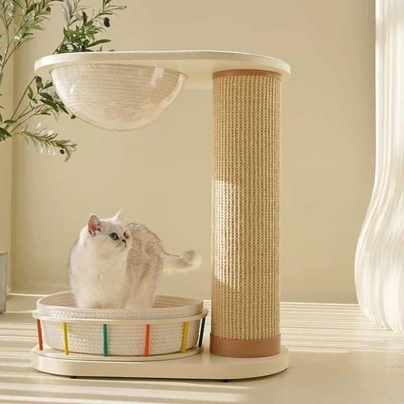 Telaio da arrampicata per gatti parco divertimenti serie capsula spaziale super resistente ai graffi in sisal legno massello tiragraffi per gatti dimensioni corpo t