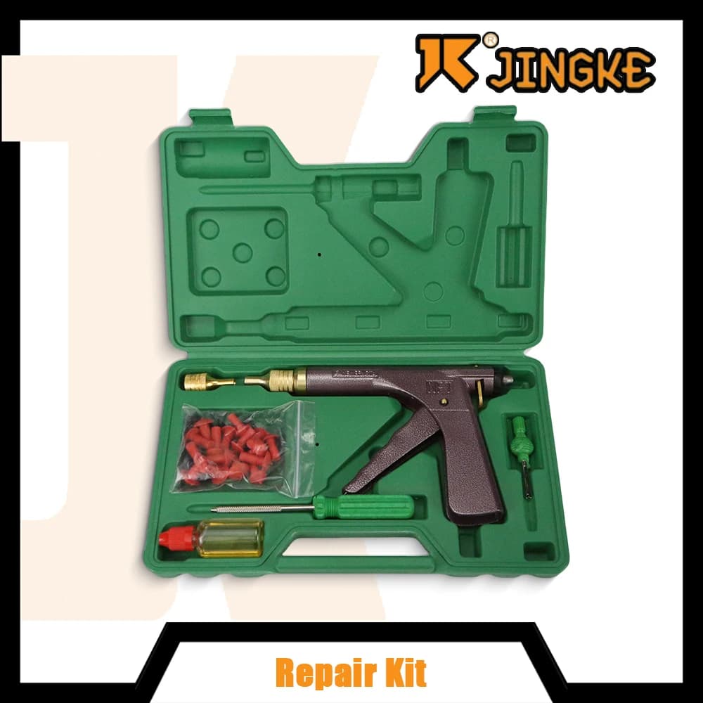 1 Set Strumento generale per la riparazione di pneumatici per biciclette per auto Kit di riparazione pneumatici Motori Riparazione pneumatici Spina per foratura Garage Ruota per moto Pistola per vuoto
