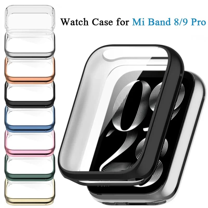 Custodia morbida in TPU per Xiaomi Mi band 8 Pro Smart Watch Strap Protezione per schermo con copertura paraurti per Xiaomi Mi band9 Pro