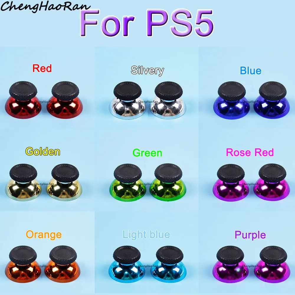 ChengHaoRan 2 pezzi per PS5 3D Analog Grip Joystick copertura a fungo per Controller PS5 Thumb Joystick Cover parti di ricambio