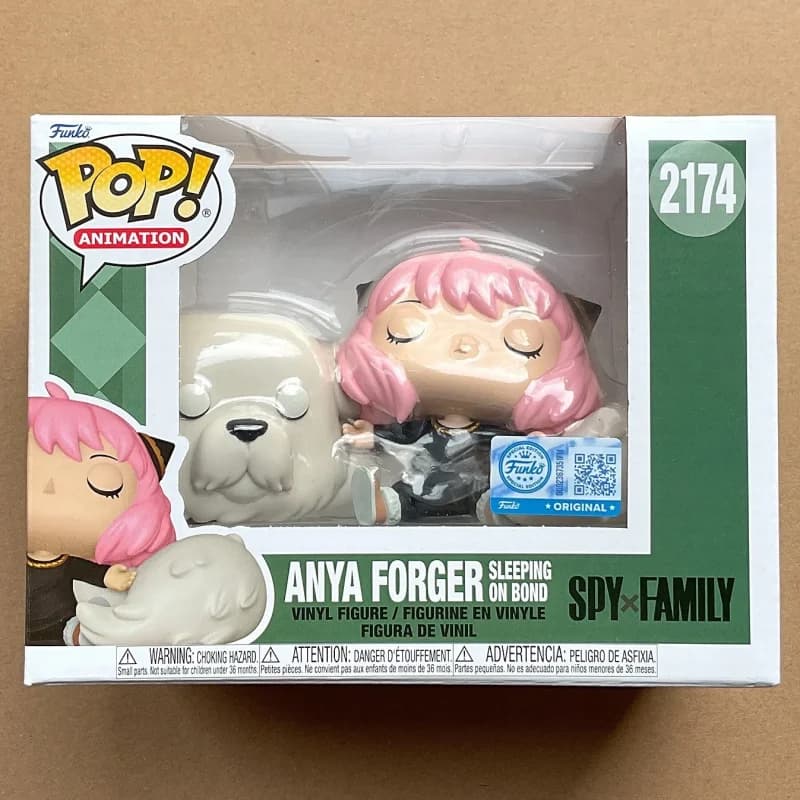 Funko POP Original SPY×FAMILY Anime Figure Anya Forger Bond Statuetta da Collezione Giocattolo Regalo Perfetto Decorazione da Scrivania per Adulti