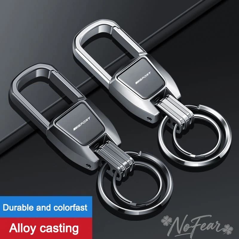 Metal keyring with auto emblem, anti-smarriage key ring, BMW 3 Series 5 G30 G20 F30 E90 E60 X1 X3 E70 F15 F48